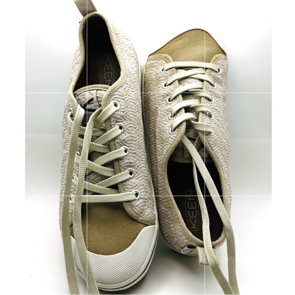 Sz 10 KEEN Women's Elsa II Crochet sneakers Provincial Taupr Beige EUC.